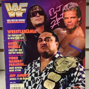 Bret “The Hitman” Hart SIGNED WWE Magazine (Comes w/COA)!!!