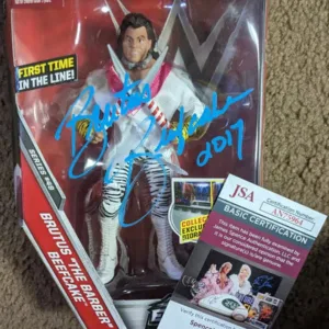 Brutus Beefcake Signed WWE Elite Flashback Figure JSA COA