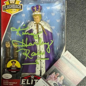 Harley Race WWE Elite Signed Figure w/Case JSA COA