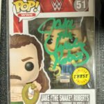 Jake The Snake Roberts WWE Funko POP 51 Chase Signed JSA COA