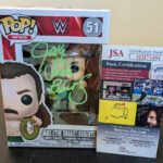 Jake The Snake Roberts WWE Funko POP 51 Signed With Case JSA COA