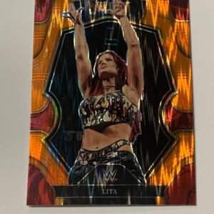 Lita 2023 WWE Select ORANGE FLASH PRIZM REFRACTOR Card