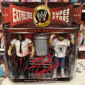 Mankind & Terry Funk Signed and Inscribed WWE Classic Superstars Action Figure 1 of a Kind) (Comes w/COA)!!!