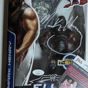 Mark Henry WWE Elite Series 26 Figure Signed JSA COA