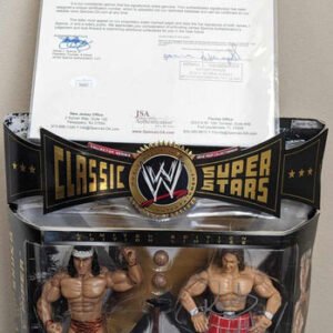 Roddy Piper & Jimmy Snuka Classic Superstars Figure Signed JSA RARE!