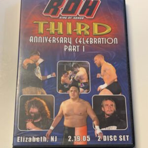 ROH Ring of Honor DVD “3rd Anniversary Celebration Part 1” 2/19/05 (2-Disc Set) Samoa Joe CM Punk