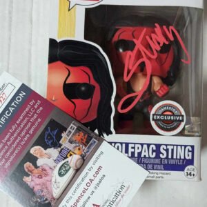 Sting Signed Funko Pop #19 Gamestop Exclusive JSA COA