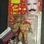 The Iron Sheik Signed Legends Of Wrestling Figure JSA COA