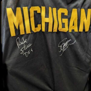 The Steiner Brothers Dual Signed Michigan Singlet JSA COA