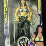 Victoria Wrestling Superstore Action Figure Signed COA