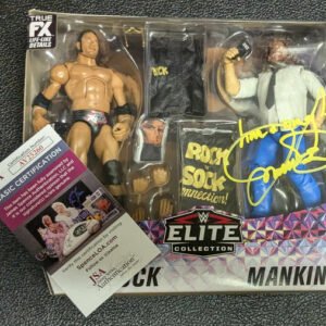 WWE Elite 2-Pack Signed Mankind Yellow Ink Auto JSA COA