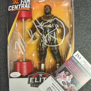WWE Elite Mark Henry Fan Central Signed Figure w/Case JSA COA